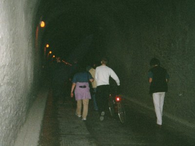 [In the tunnel]